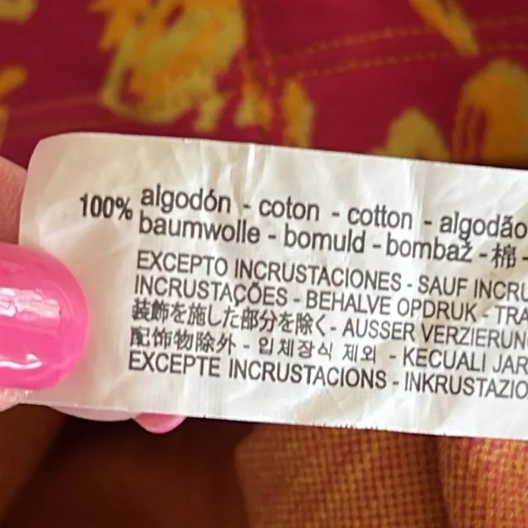 Zara Pink/Yellow Floral Knit Jeweled Shoulder Mini Dress Size Medium - Picture 14 of 15